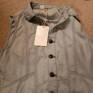 Blue jean type shorts set